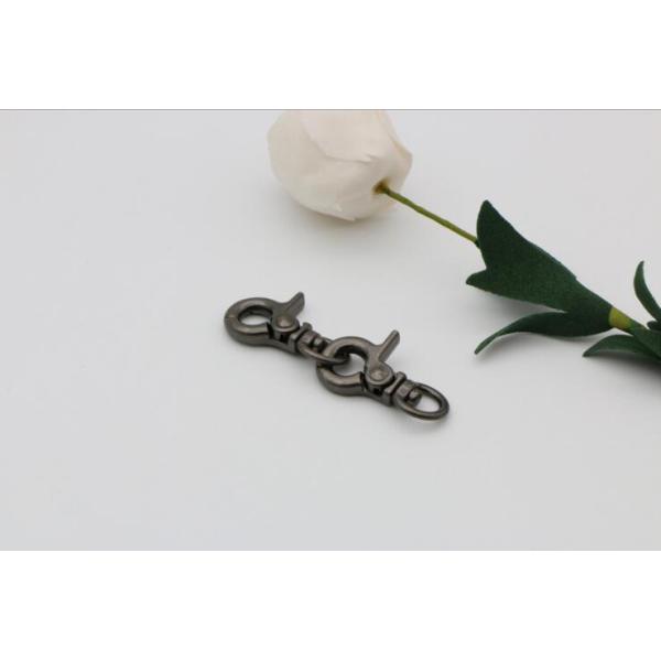Bag metal accessories zinc alloy gunmetal color 8.5 mm trigger snap hook wholesale
