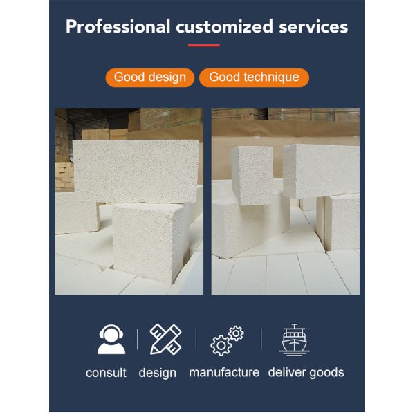 Low Density Mullite Insulation Brick Ceramic Roller Kiln Lightweight Refractory Bricks