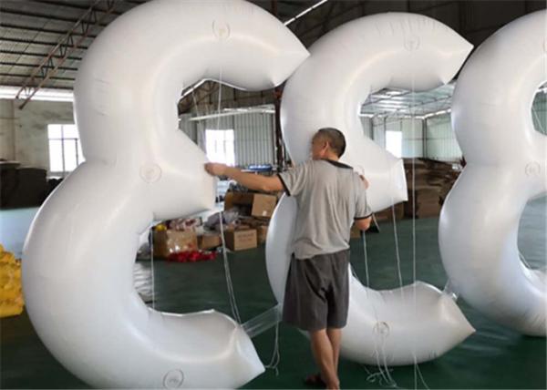 Outdoor Advertising Inflatable Letters And Number Airtight For Sale