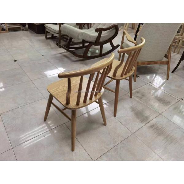 Modern Design Style Nordic Exquisite Workmanship Windsor Solid Wood Dining Chair for Restaurant Seating Furniture