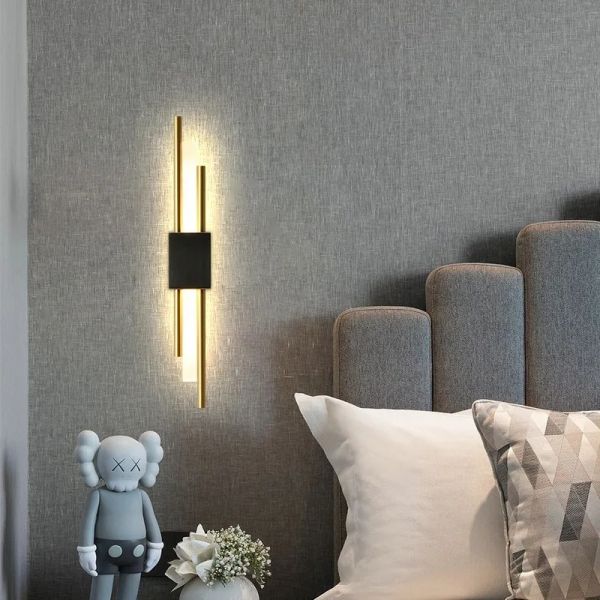 Luxury Wall Lamp Bedside Background Lamp Home Decoration Modern Led strip Crystal mirror headlights(WH-MR-84)