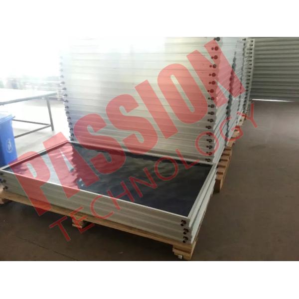 Flat Panel Thermal Solar Collector Low Iron Tempered Woven Glass Material