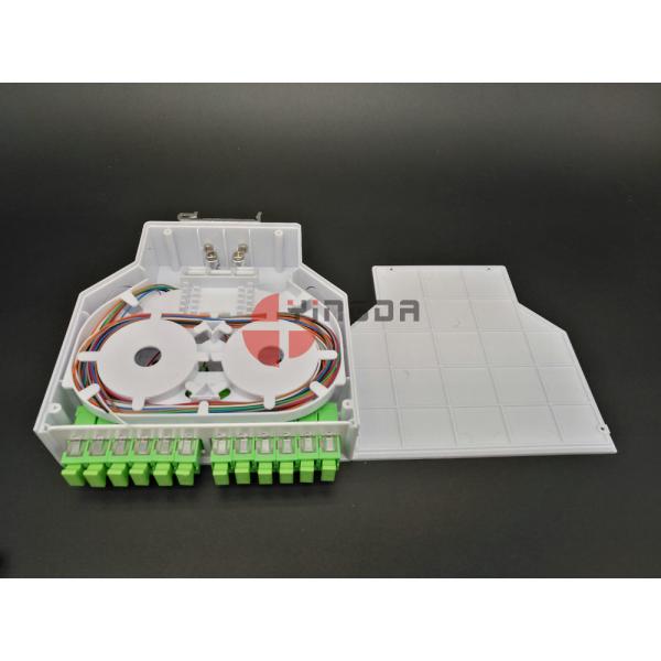 Переходники и отрезки провода портов СК/АПК терминальной коробки 12 оптического волокна ДИН пластиковые