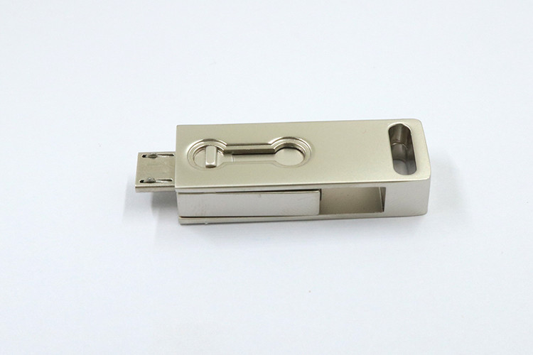 Серебр логотипа лазера 2,0 привода 64GB 15MB/S USB OTG внезапных для андроида