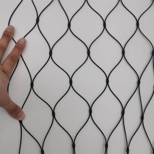 Stainless Steel 304 Black Oxide Wire Rope X Tend Cable Mesh For Balcony Courtyard