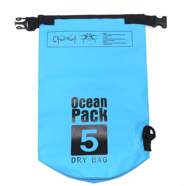 Roll Top 10 Liter Dry Bag Backpack Small Waterproof For Camping