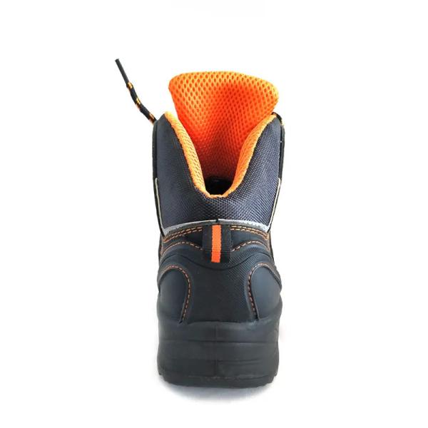 Nubuck cuero S3 calzado de seguridad para hombres botas impermeables para tobillos