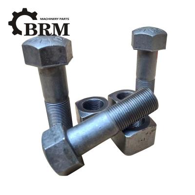 Forging Casting Track Shoe Bolts And Nuts Plain Finish For erpillar