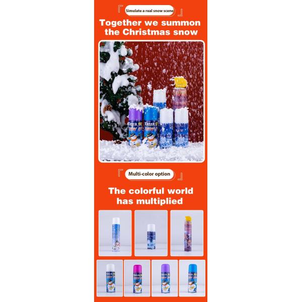 Party Foam Snow Spray Winter Birthday Christmas Celebration Car Snow Foam Sprayer