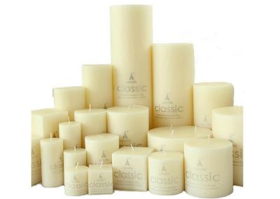 Colorful Scented White Religious Beeswax Pillar Candles Gift Decorative D3.6CM