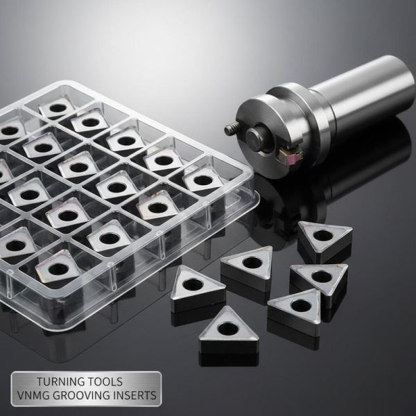Tungsten Steel VNMG Carbide Inserts HRC 65+ Turning Tools For Grooving Operations