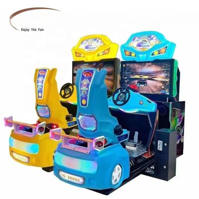 Two Players Car Racing Game Machine 3D Stylish For Amusement Parks