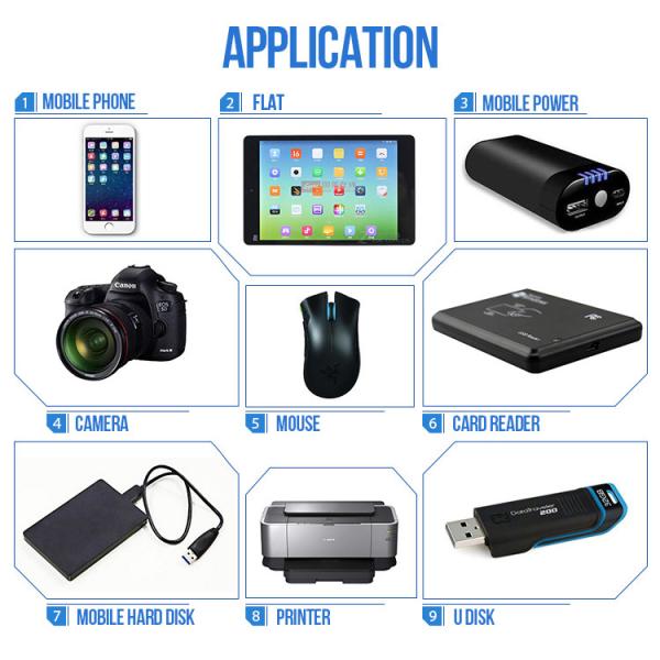 5Gbps Data Transfer USB Data Extension Cable Type A Male to Female