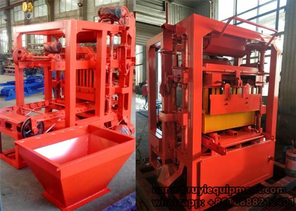 4-26 semi-automatic concrete cement hollow block paving block machine