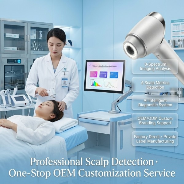 Source Factory JLM-M8 Multispectral Skin Analyzer | 10 Spectra HD Imaging | AI 18D Analysis | OEM/ODM Supported