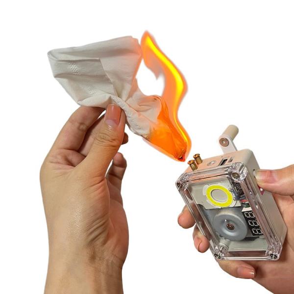 5V 2A 10W Portable Hand Crank Charge Generator Cellphone Charger Outdoor Emergency Power Supply Lighting Ignition
