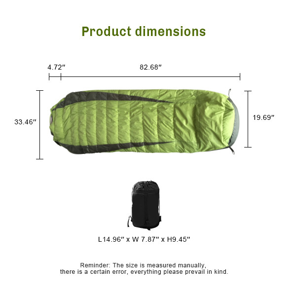 Наружный спальный мешок в стиле мумии