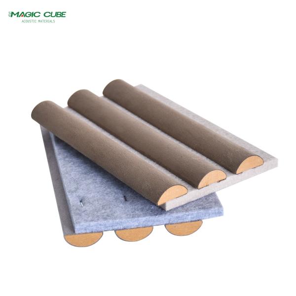 Interior Decoration Wood Slat Panel Acoustic Broom For Sound Absorption
