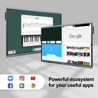 75'' H10 ODM 4K Android OPS Painel de exibição interativo Smart Board Monitor de tela sensível ao toque