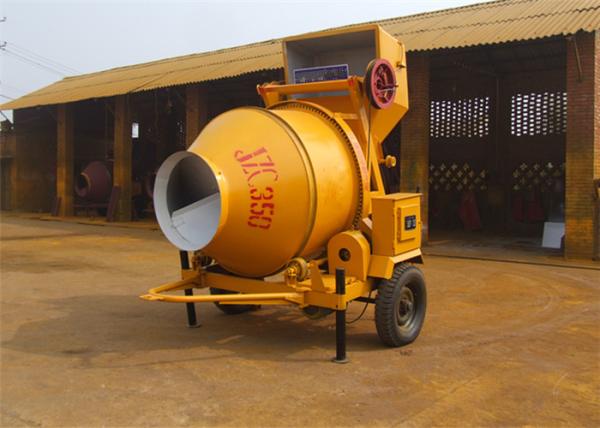 5.5KW Electric Motor Concrete Batch Plant , 0.35CBM  Mobile Electric Concrete Mixer Equipment