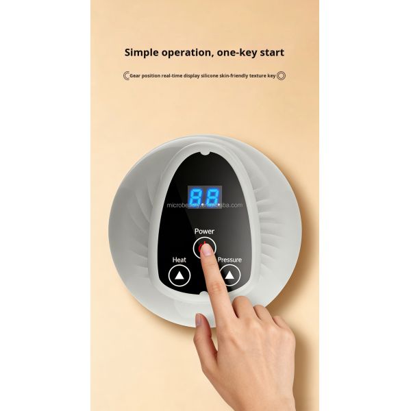 Electric Vacuum Cupping Massager with 9 Level Red & Blue Light Heating Therapy Smart Vacuum Body Sculpting Massager