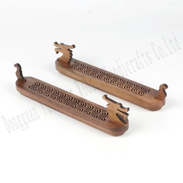 Handcrafted Wooden Aromatherapy Oil Burner Dragon Boat Design