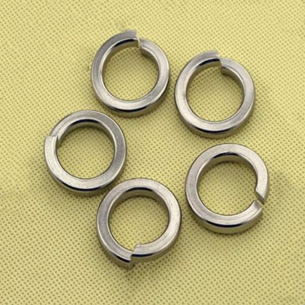 Customized Titanium Spring Lock Washers DIN 127 Surface Treatment Anodizing
