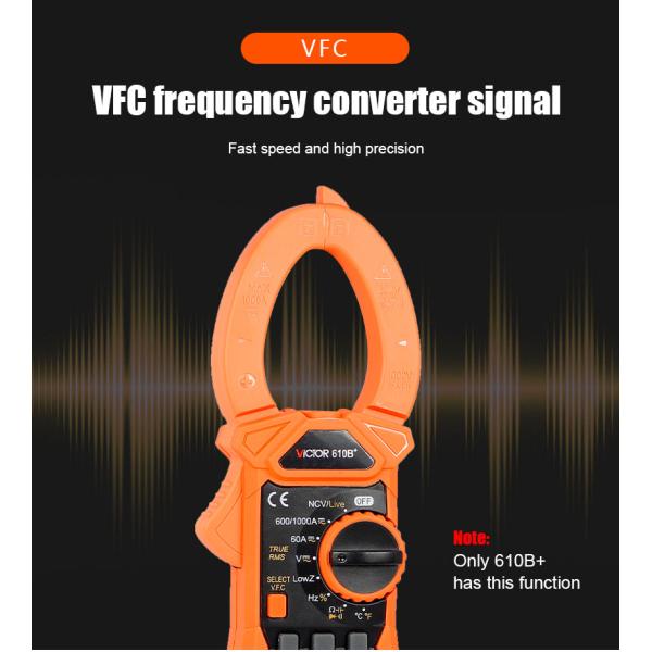 VFC True RMS NCV VICTOR 1000V 1000A Digital Clamp Meter 5999 Counts