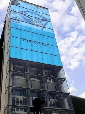 Adjustable LED Glass Curtain Wall System Vertical / Horizontal Installation