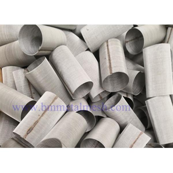 Stainless Steel Mesh Cylinder Extruder Filter Screen Suqare Hole / Size Could Be Customized