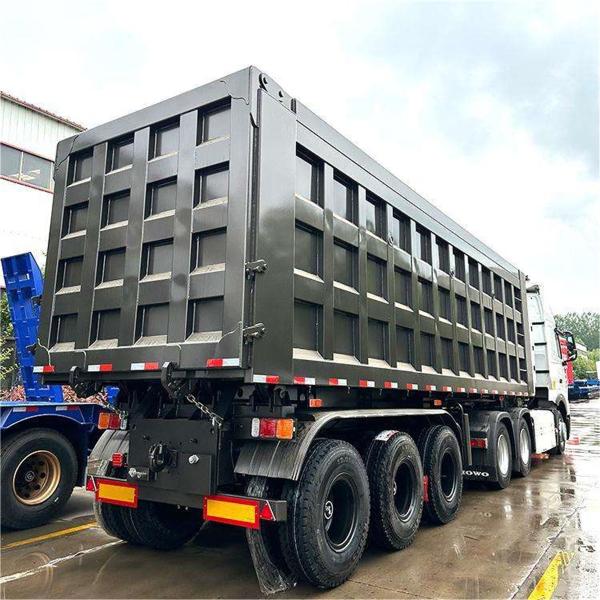 Standard 3-Axis Semi-Trailer with 24 m3 Volume and 60ton Load Capacity