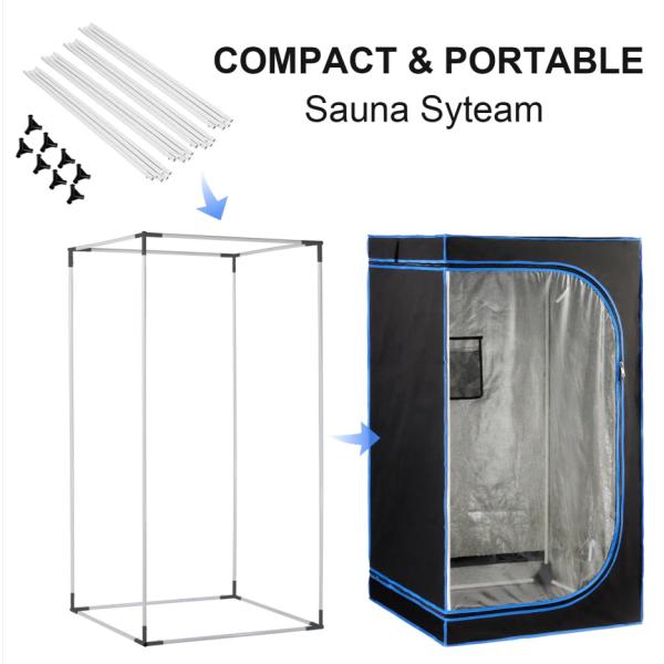 Big Size Stand Personal Full Body Portable Steam Sauna For Home Relaxation