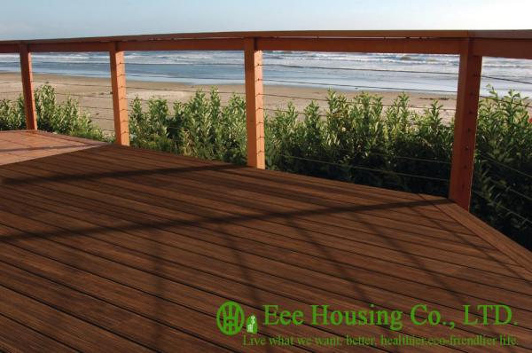 Carbonized Color Outdoor Bamboo Flooring used for outdoor area, Bamboo Decking
