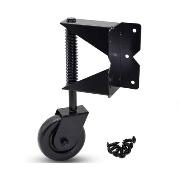 Цинковая пружина с вращающимся колесом колеса резиновые колеса для деревянных ограждений