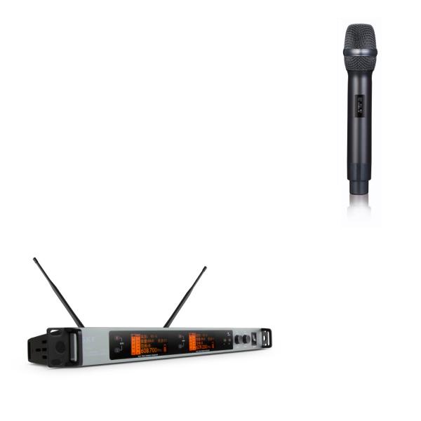 OLED Display Screen Wireless UHF Microphone Frequency Transmitter Sync