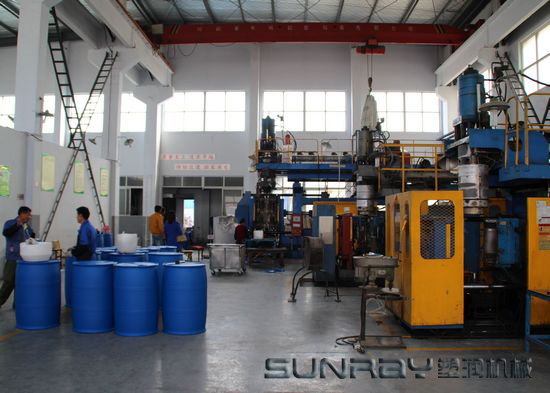 220l Double L Ring Chemical HDPE Blow Moulding Machine / Plastic Bucket Making Machine