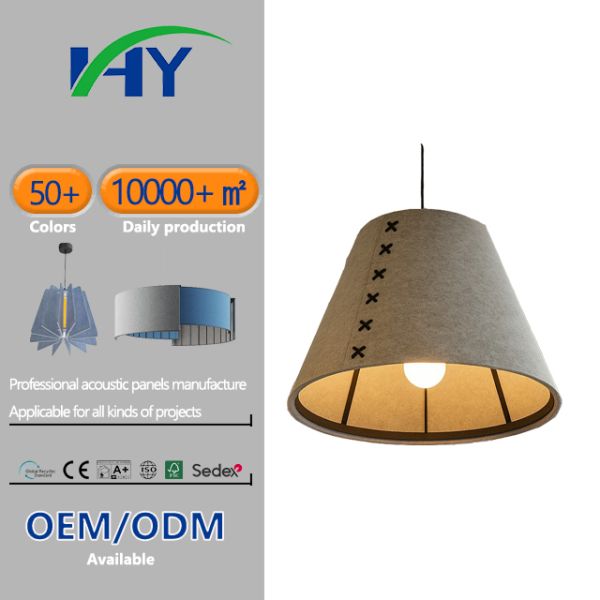 Ceiling Decor Eco PET Acoustic Lighting for Home Decoration Sound Absorption