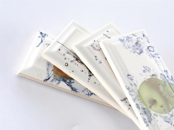 White 75x152mm Ceramic Indoor Wall Tiles for Kitchen