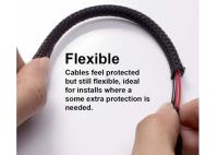 A luva do fio trançado da proteção do chicote de fios de cabo da mangueira, Pet aprovação Sleeving trançada do UL
