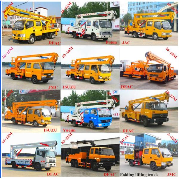 18m Truck Mounted Aerial Work Platform , 4x2 Aerial Work Truck For Maintenance