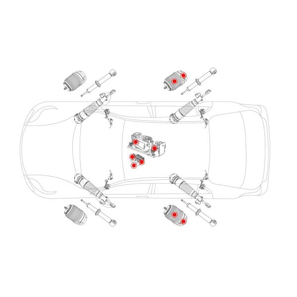 BMW привод ручного тормоза 7 серий для F01 F02 F04 34436877316