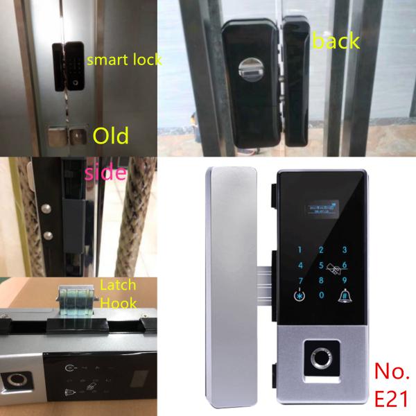 Deslizando a porta elétrica de vidro do Mab assente o fechamento do remendo preto/cor da prata