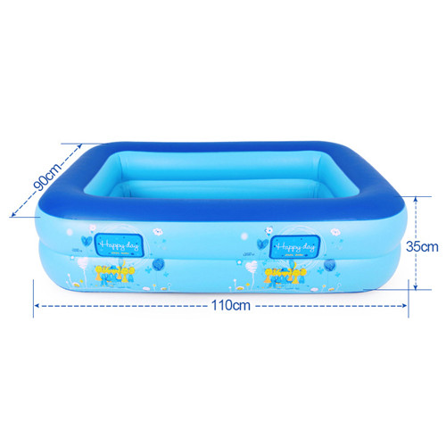 Inflatable Baby Swimming Pool Eco-friendly PVC Portable Children Bath Tub Kids Mini-playground 110X90X35cm