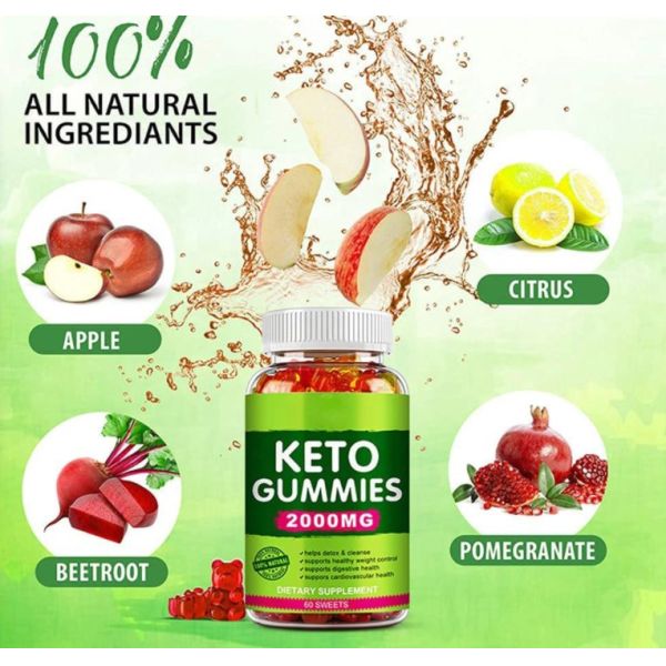 Weight Loss Acv Keto Gummy 60 Pieces/Bottle In Bear Shape For Metabolism Support