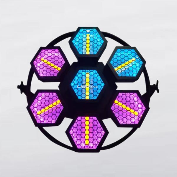 Portman Lights Mini LED Pixel Retro Lights 7pcs*60w LED RGBW For Night Club DJ Lights