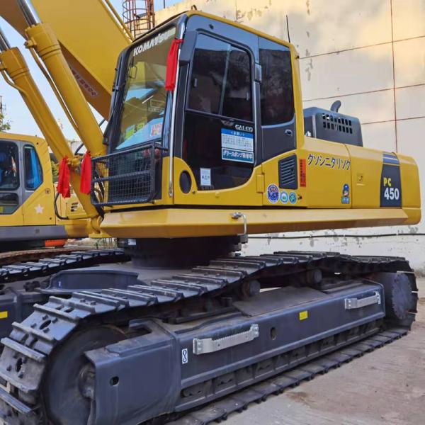 Used Excavator 45ton Low Working Hours Spain Showroom Video Inspection 257KW Yellow Komatsu 2700hrs