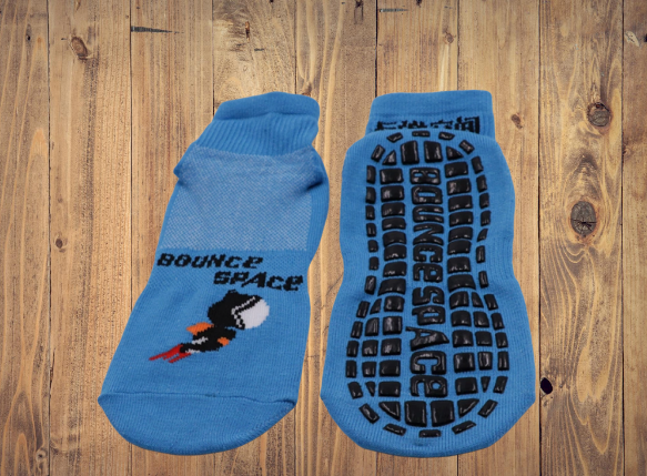 Jacquard Pattern Kids Indoor Jump Trampoline Grip Socks Non Slip For Elderly