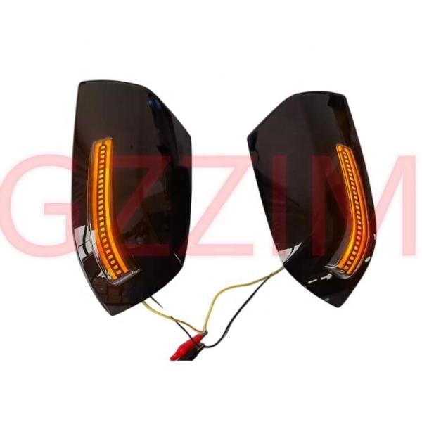 Black Rearview Mirror Cover For Toyota Tundra 2007-2021 LED Light Side Mirror