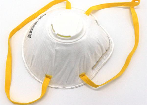 High Safety N95 Valved Mask Cup Shaped Odourless With CE FDA Certification