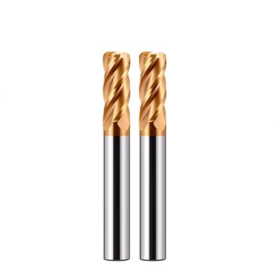 D4 D20 Carbide End Mill , HRC58 Solid 4 Flute Milling Cutter For CNC Machining